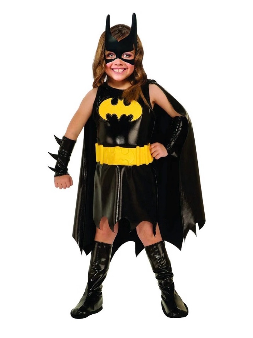 DC Comics Superheroes: Batgirl Costume Accessories Cape Mask Belt Arm shoe cover